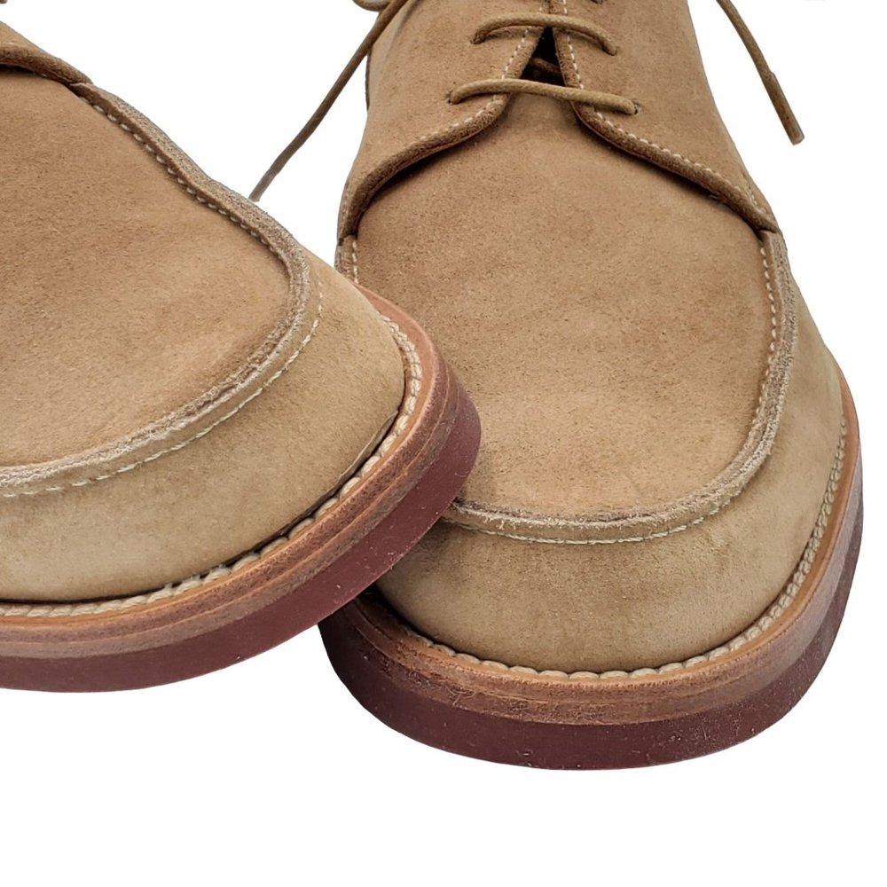 NEW To Boot New York Adam Derrick Italy Men 8 Tan Brown Suede Dress Shoe Oxfords - Picture 6 of 15